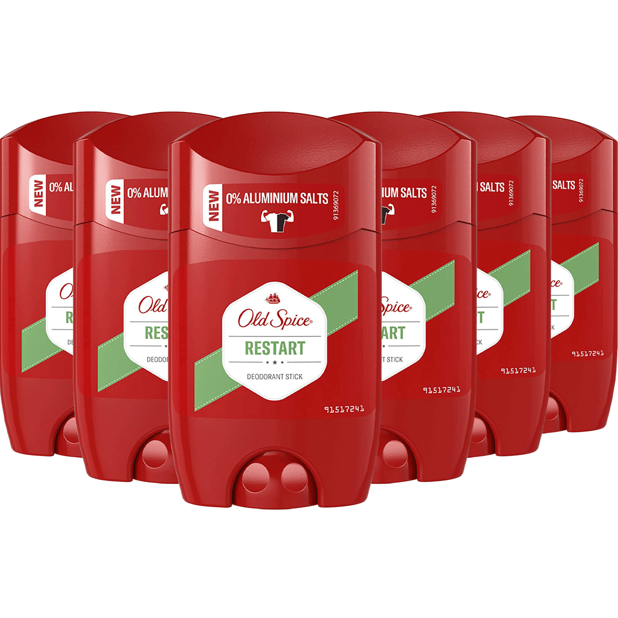 Old Spice Stick Deodorant  Restart - 1.7 oz/ 50 ml - 6 pack