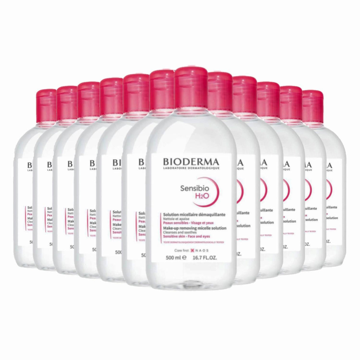 Bioderma Sensibio H2O Micellar Water Makeup Remover, 16.7 fl oz - 12 Pack