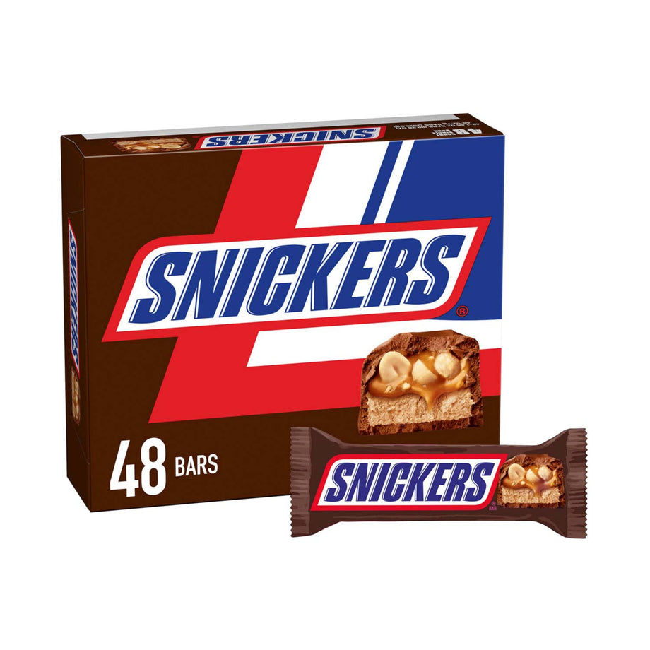 Snickers Chocolate Candy Bars Box - 1.86 Oz - 48 Count