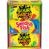 Sour Patch Kids and Swedish Fish Soft and Chewy Candy Variety Pack - 24 Pack