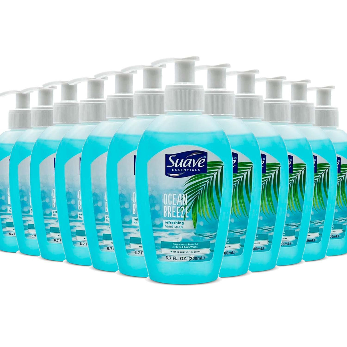 Suave Hand Wash Ocean Breeze, 200 ml / 6.7 Oz - 24 Pack