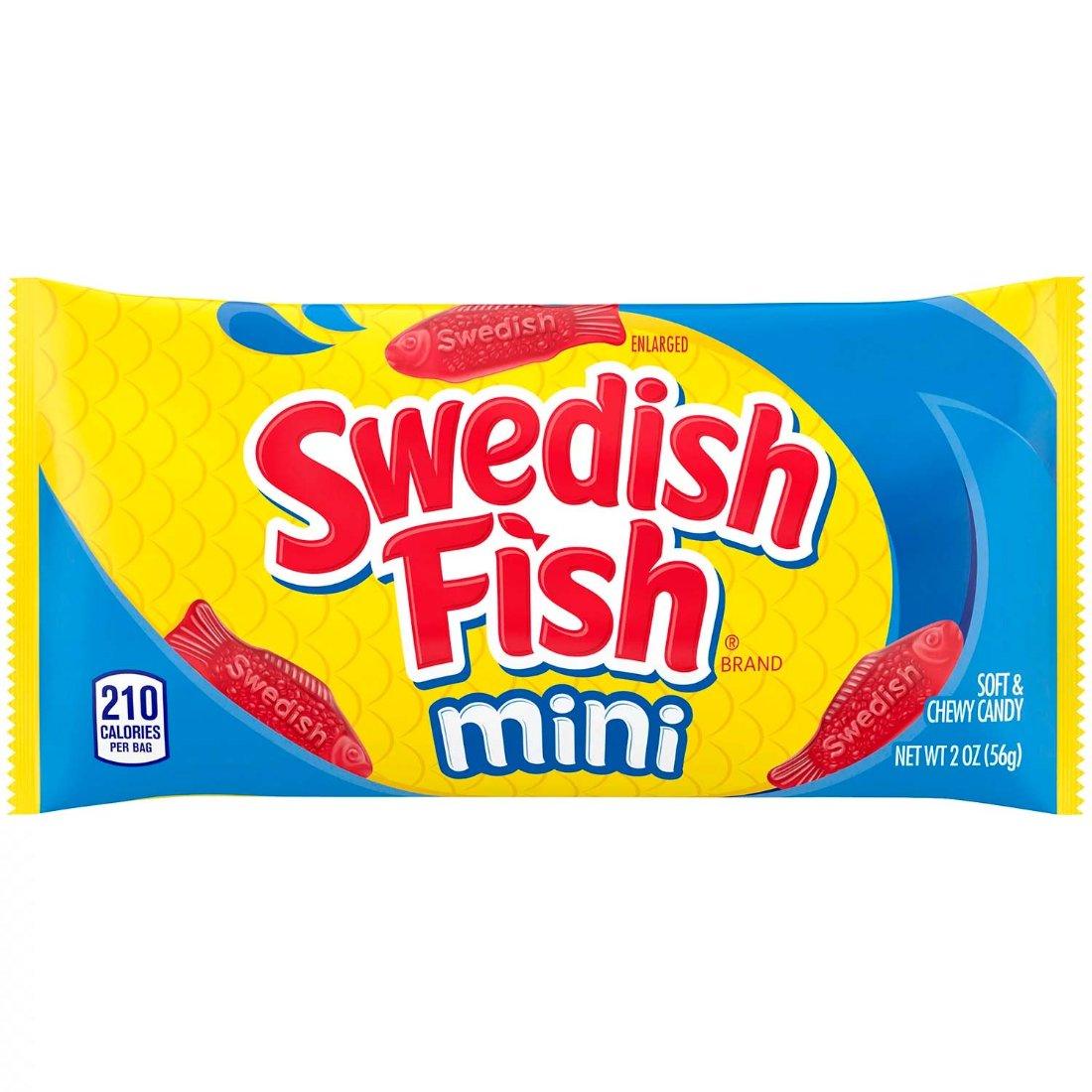 Swedish Fish Mini Soft and Chewy Candy  - 2oz Each - 24 Pack