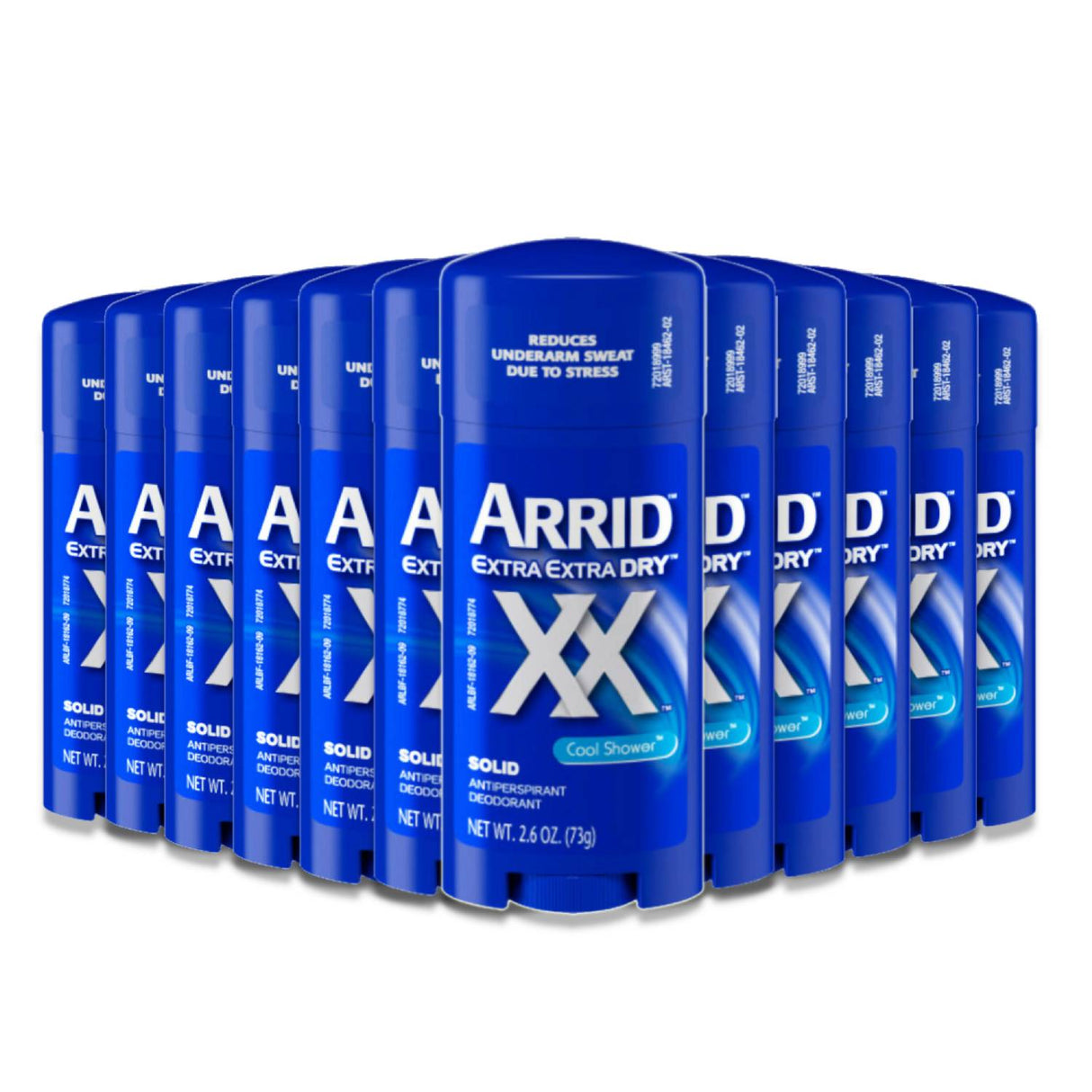 Arrid Extra Dry Solid  Antiperspirant Cool Shower , 2.6 oz - 12 Pack