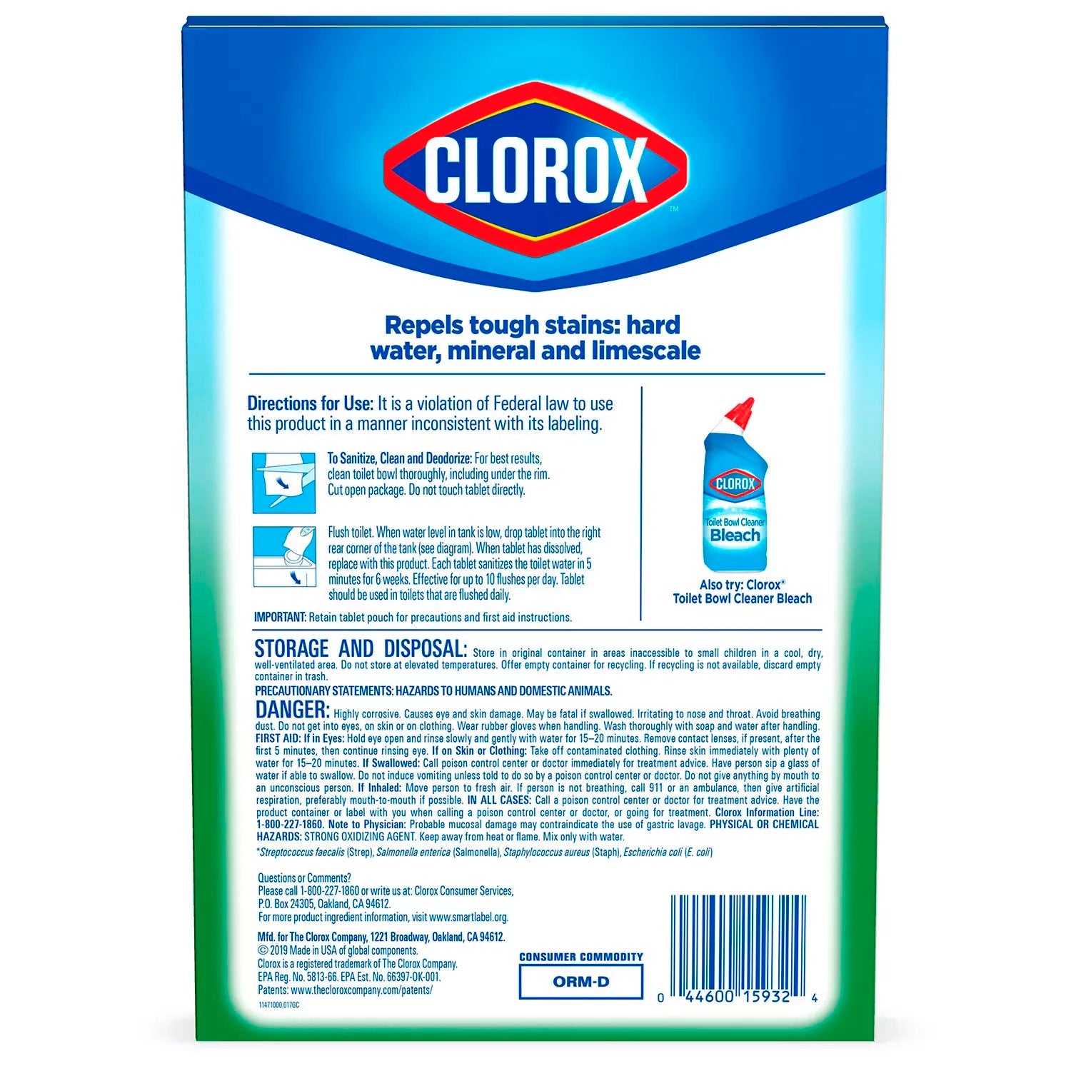 Clorox® Toilet Bowl Cleaner – with Bleach