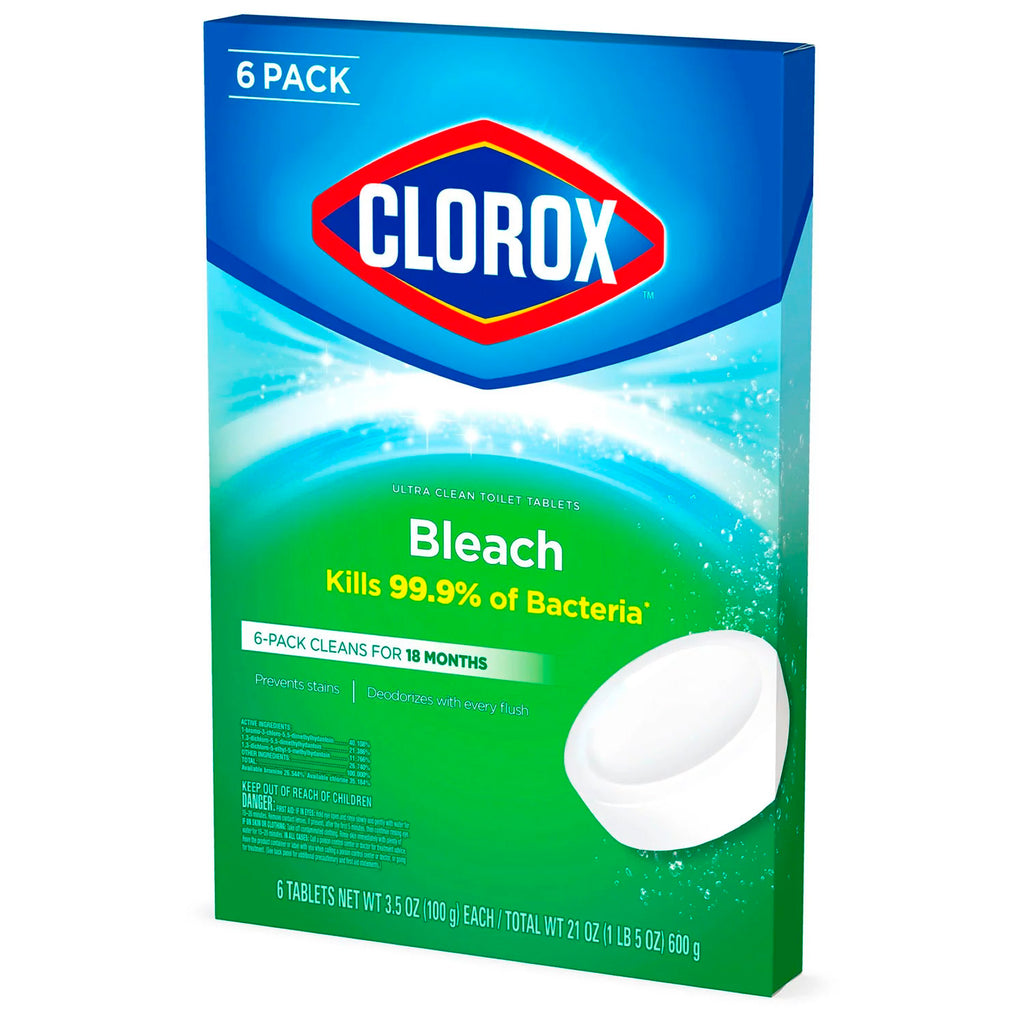 Clorox Automatic Toilet Bowl Cleaner Tablets With Bleach - 6 Ct (6106128515228)