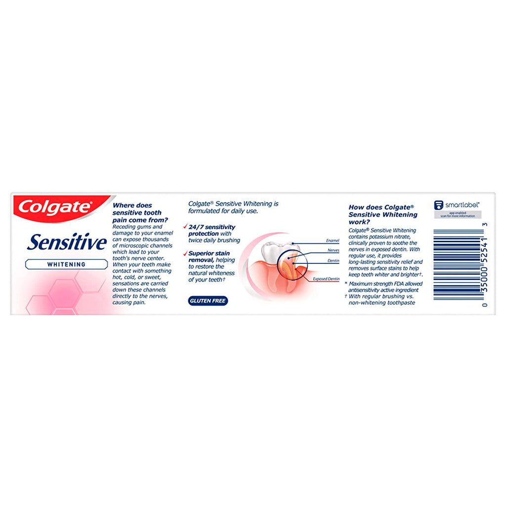 Colgate Sensitive Whitening Toothpaste Maximum Strength - 6 Oz (6097905647772)