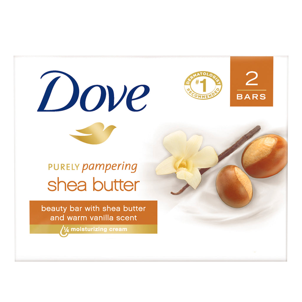 Dove Cream Bar, Shea Butter Bulk - 100 gr - 24 Pack, 2 Bars Each (7051612422300)
