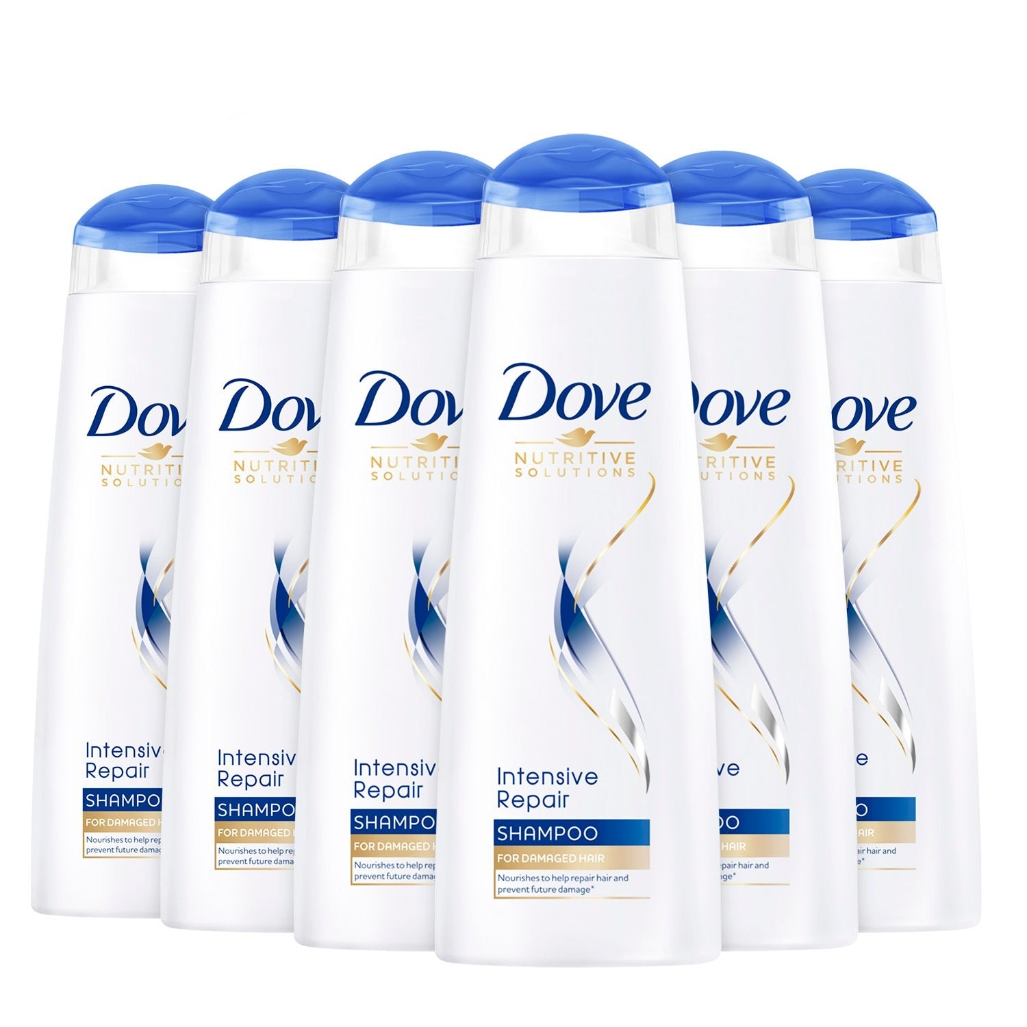 Reklame Justerbar uddannelse Dove Shampoo, Intensive Repair 250 ml - 6 Pack – Contarmarket