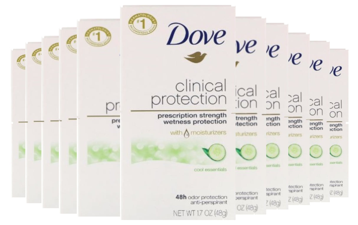 Dove Beauty Clinical Protection Cool Essentials Antiperspirant & Deodorant Stick - 1.7oz - 24 Pack