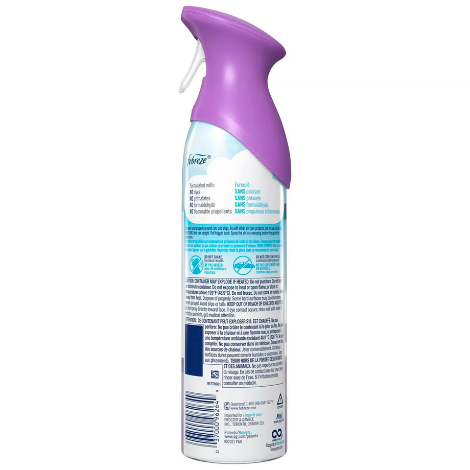 Febreze Air Mist Freshener Spray, Mediterranean Lavender - 300 ml / 10 –  Contarmarket