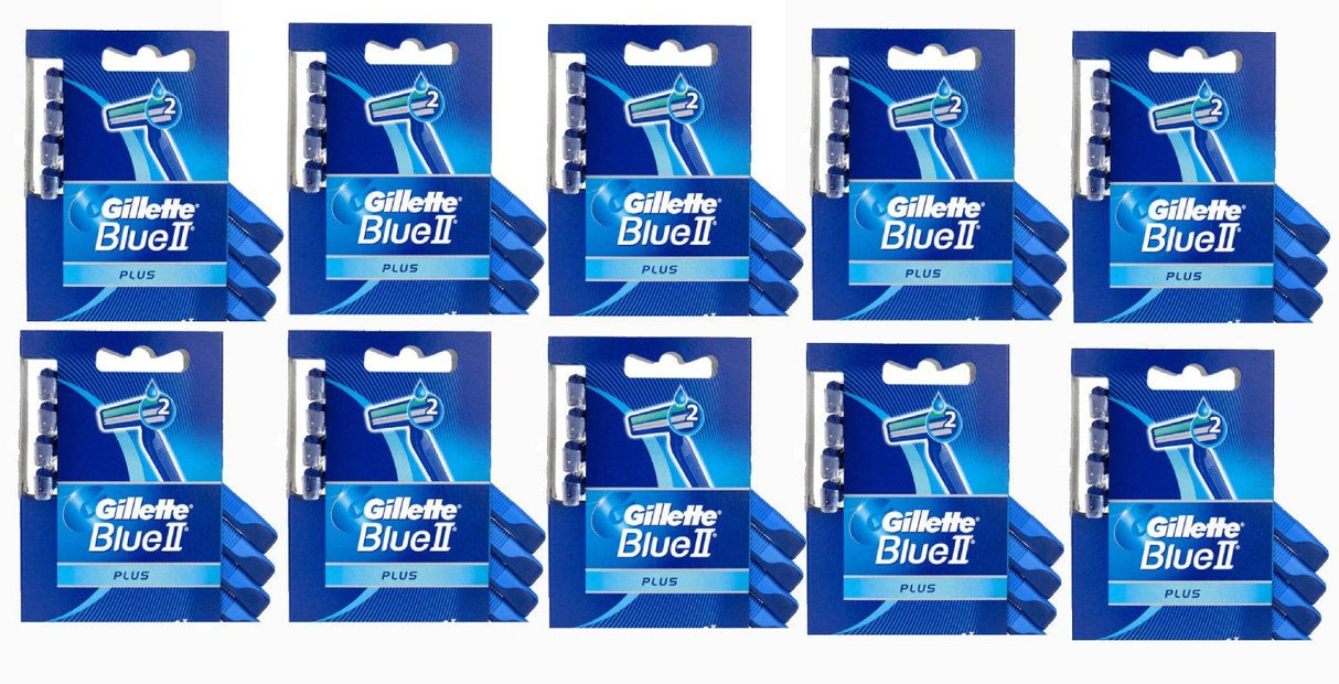 Gillette Blue II Plus razor - 4 (ea)- 20 packs.