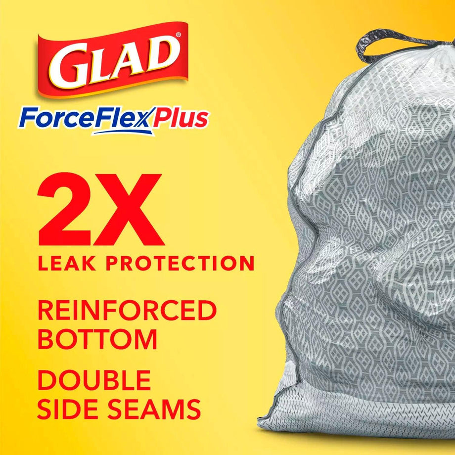 Glad Febreze 13 Gal. Lavender Tall Kitchen White Trash Bag (40-Count)