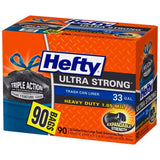 Hefty Ultra Strong 33-Gallon Kitchen Drawstring Trash Bags - 90 Ct (6884729290908)