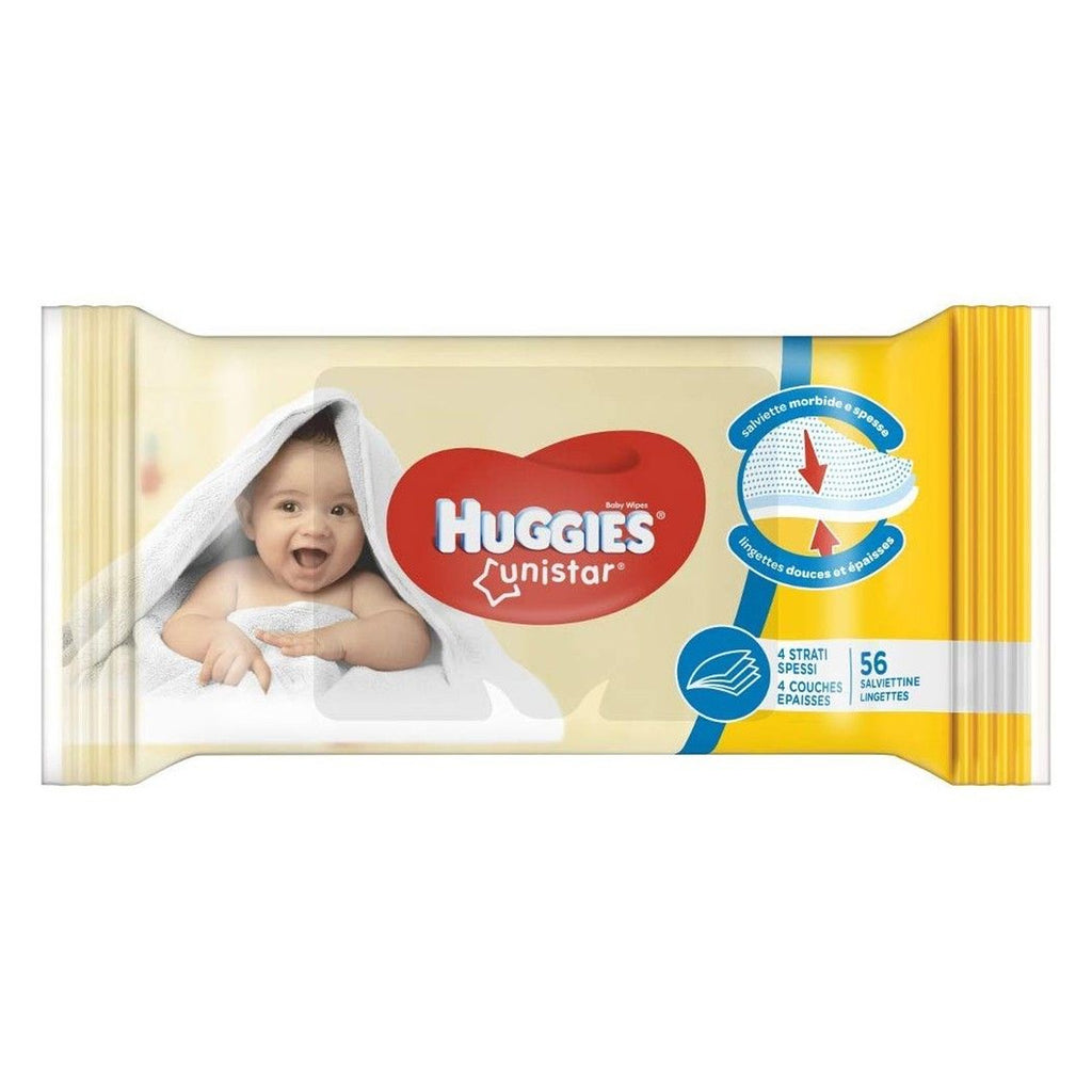Huggies Baby Wet Wipes, Unistar, Bulk - 10 Pack, 56 Ct (7042794848412)