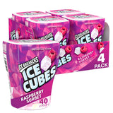 Ice Breakers Gum, Sugar Free Ice Cubes, Raspberry Sorbet - 4 Pack, 40 Ct Each (6988777455772)