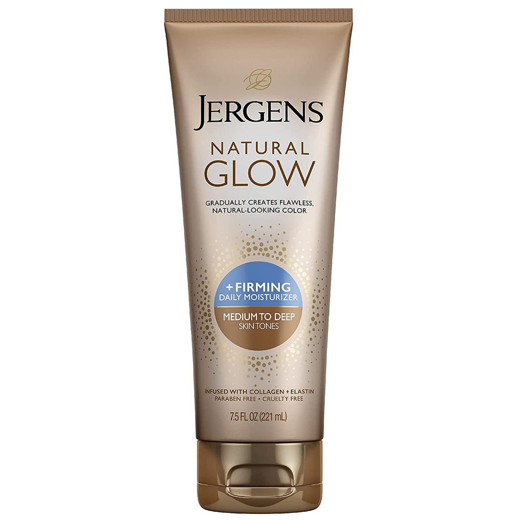 Jergens Natural Glow, + Firming Daily Moisturizer, Medium to Deep Skin Tone - 7.5 Oz (7015903002780)