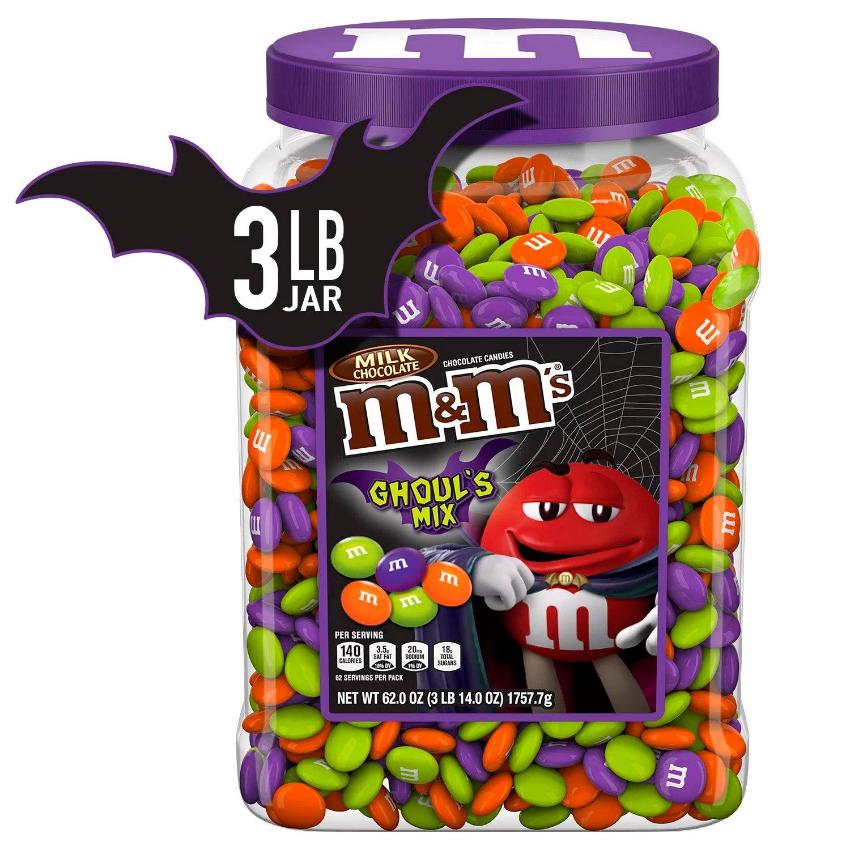 M&M's Milk Chocolate Ghoul's Mix Candy Jar - 62 Oz (6939323334812)