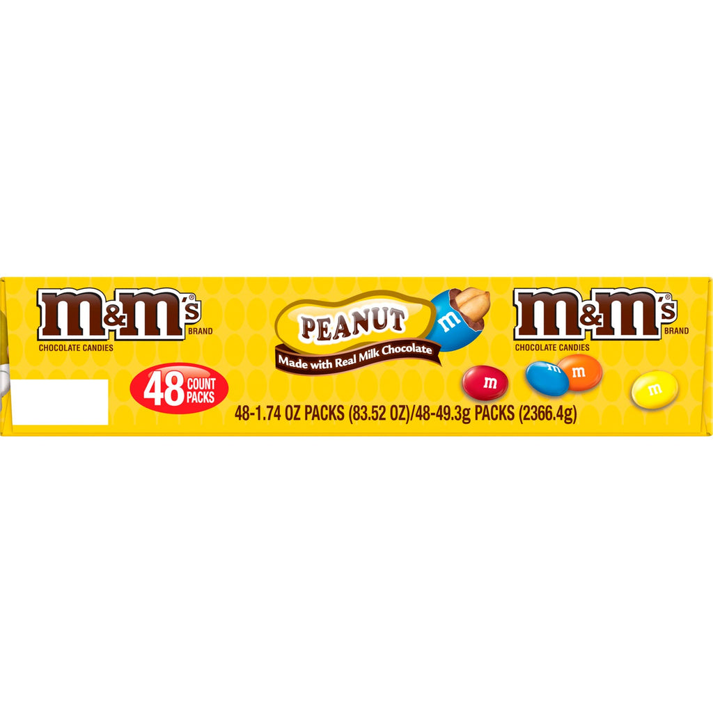 M&M's Peanut Chocolate Candy Box - 1.74 Oz -  48 Ct (6821193220252)