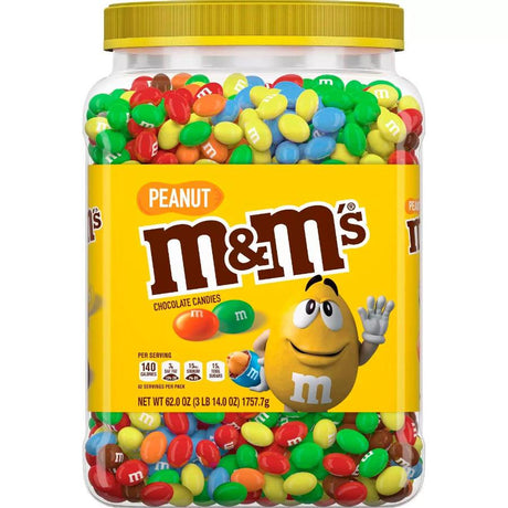 M&M's Peanut Chocolate Candy Jar - 62 Oz (6627892986012)