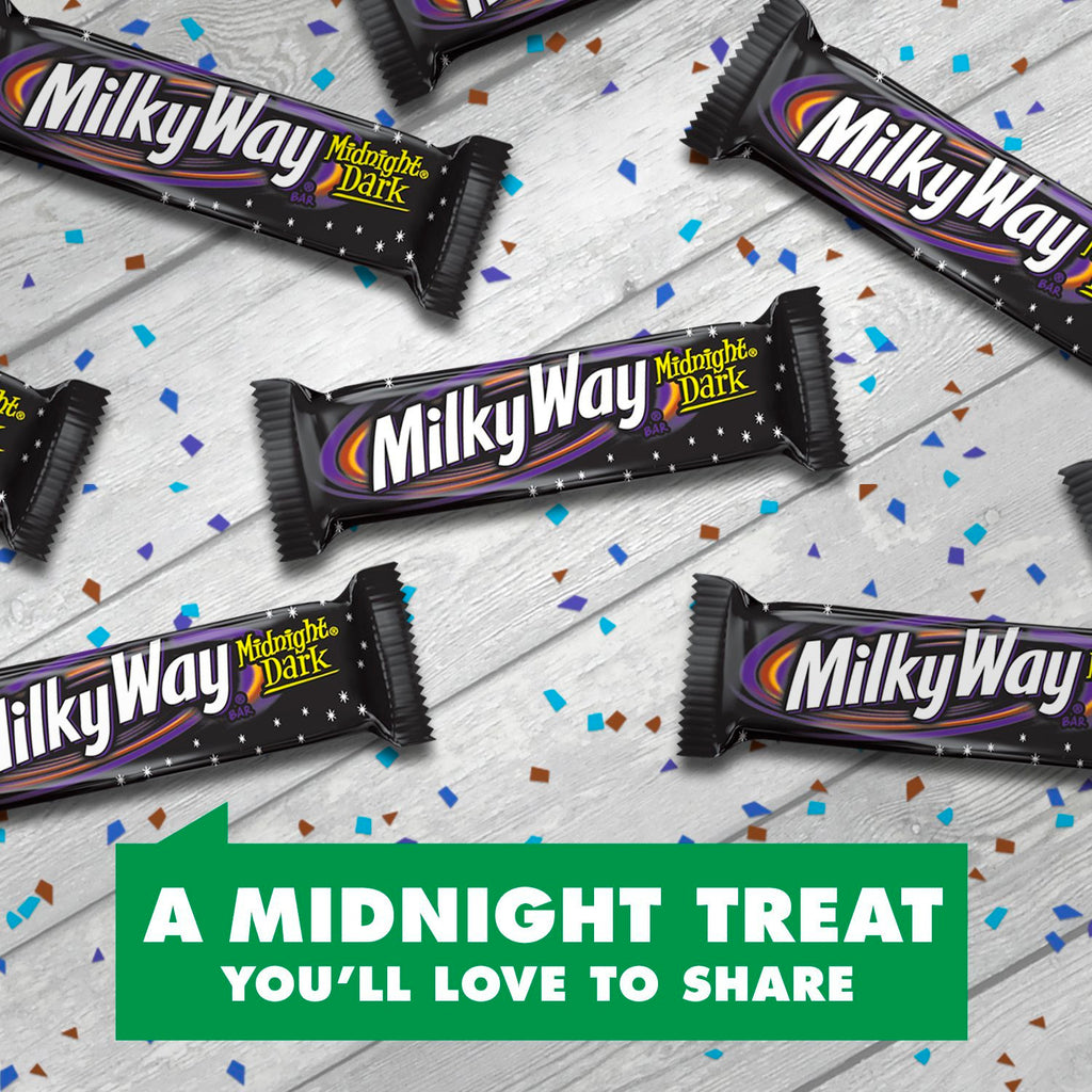 Milky Way Midnight Dark, Chocolate Candy Bars - 1.76 Oz Each - 24 Pack (6871105437852)