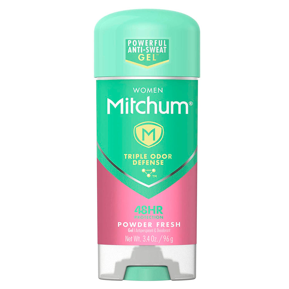 Mitchum Women Gel Antiperspirant Deodorant, Powder Fresh Bulk - 3.4 Oz - 12 Pack (7046358761628)