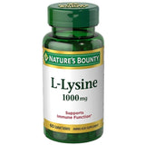 Nature's Bounty L-Lysine 1000 mg  - 12 Pack - 60 Tabs