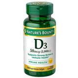 Nature's Bounty Vitamin D3 - 50mcg/2.000Iu - 150 Softgels - 12 Pack