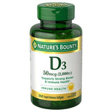 Nature's Bounty Vitamin D3 - 50mcg/2.000Iu - 350 Softgels - 12 Pack