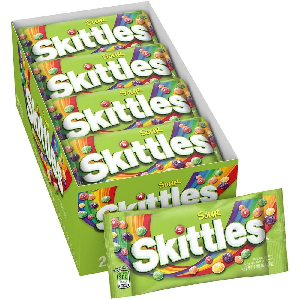 Skittles Sour Candy - 1.80 Oz - 24 Ct