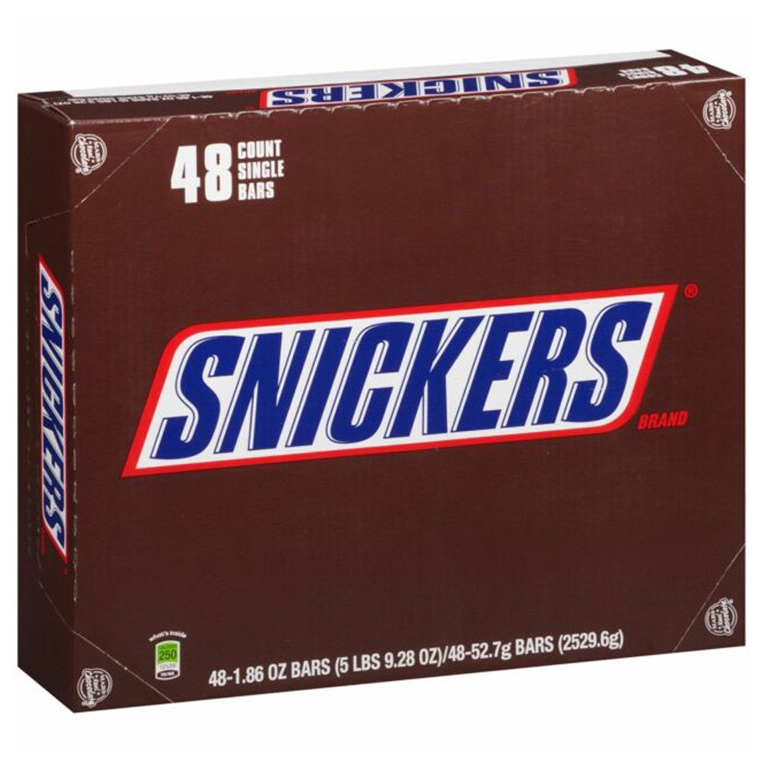 M&M's Milk Chocolate Candies Singles- 1.74oz X 48 Individual Snack Packs