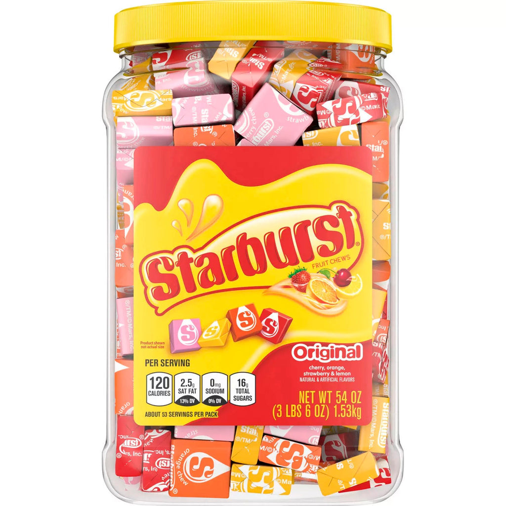 Starburst Original Fruit Chewy Candy Jar - 54oz (6598604751004)