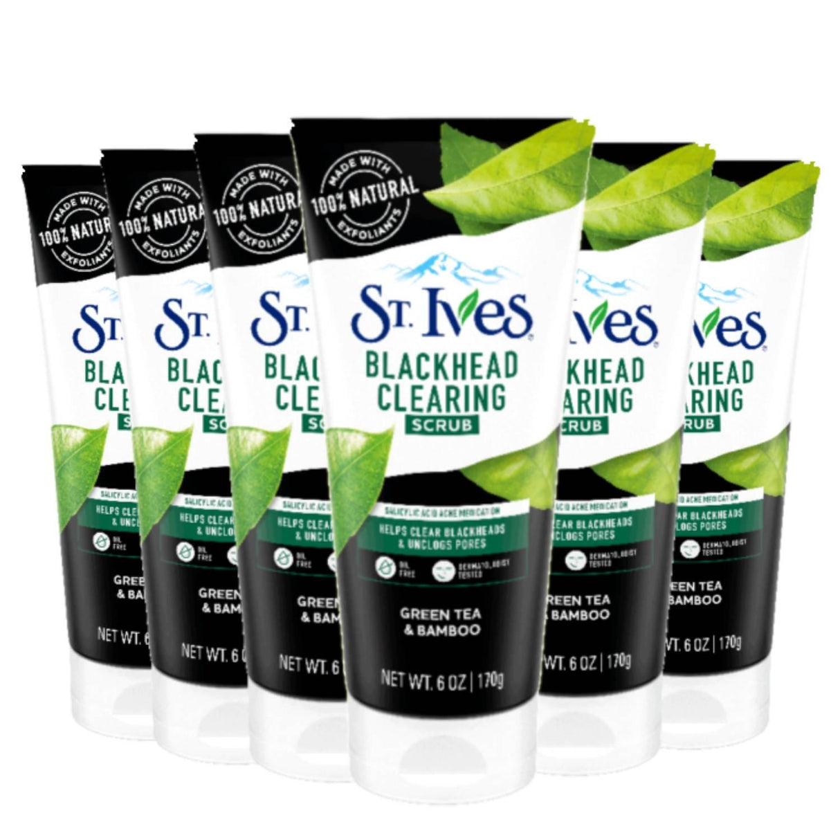 St. Ives Blackhead Clearing Green Tea Face Scrub - 6 Oz - 6 Pack