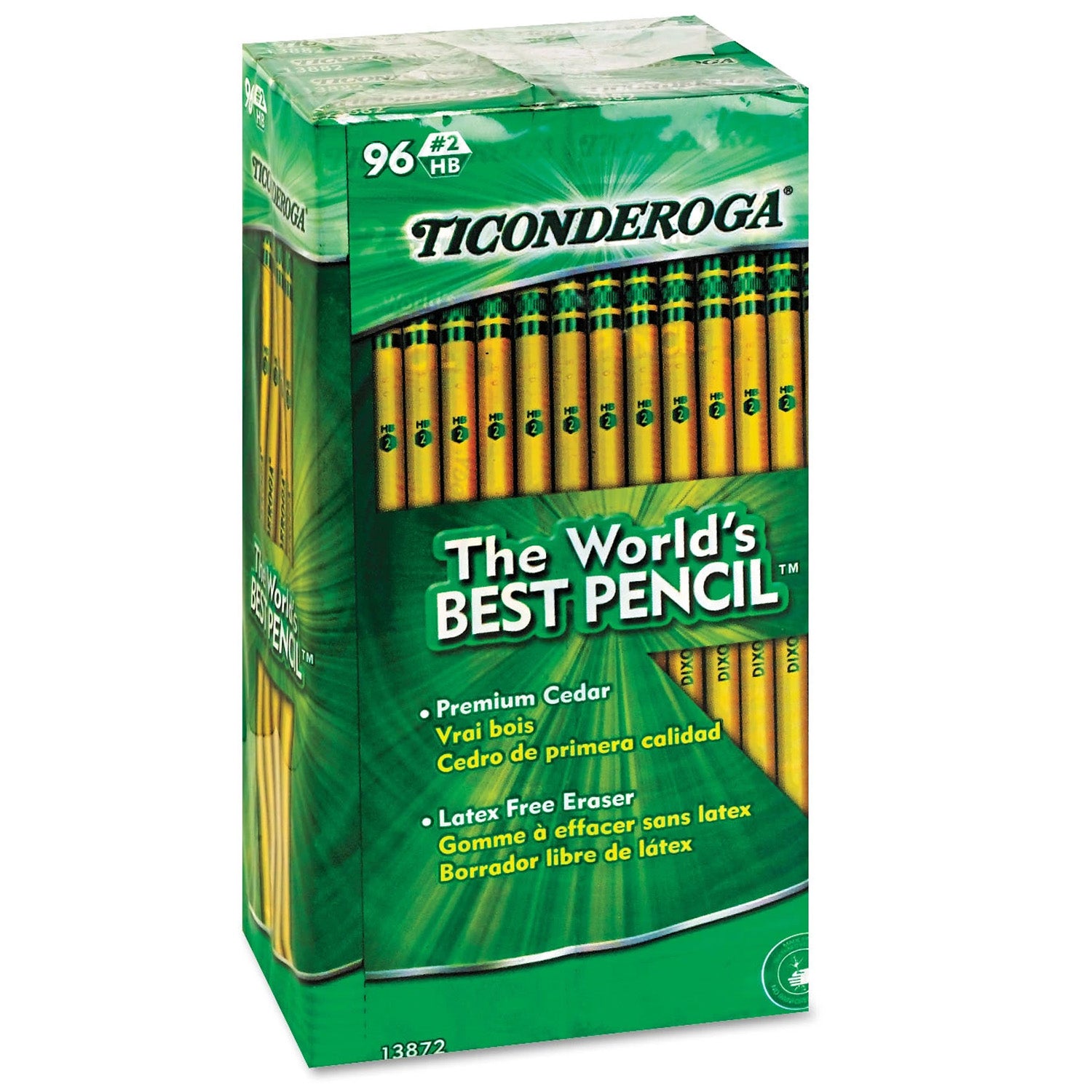 Dixon Ticonderoga Company DIX13872 Original Ticonderoga Pencils 96Bx Unsharpened