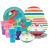 Zak Designs Color Changing Melamine Dinnerware Set - 16 Pack (6796743934108)